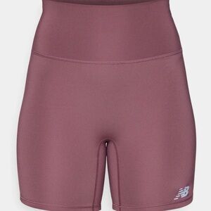 New Balance 6" High-Rise NB Harmony Biker Short, Dusty Rose